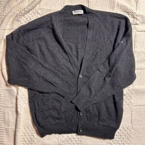 Hugo Boss Gray Button Cardigan